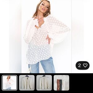 Aratta Blouse white S closes with Ty  and beads, beautiful.design.